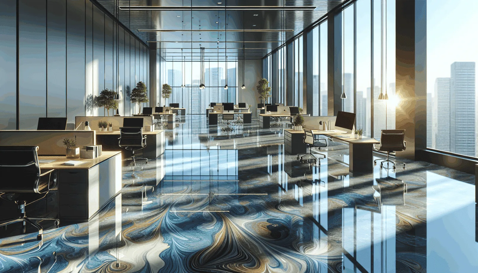 Elevate Your Office with Epoxy Floor Coating illustration