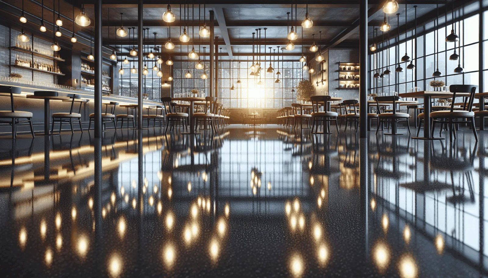 Epoxy Floor Coating: Making Restaurant Floors Shine and Last illustration