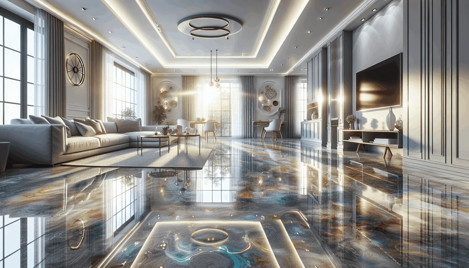 Epoxy Floor Coating: Transform Your Living Room illustration