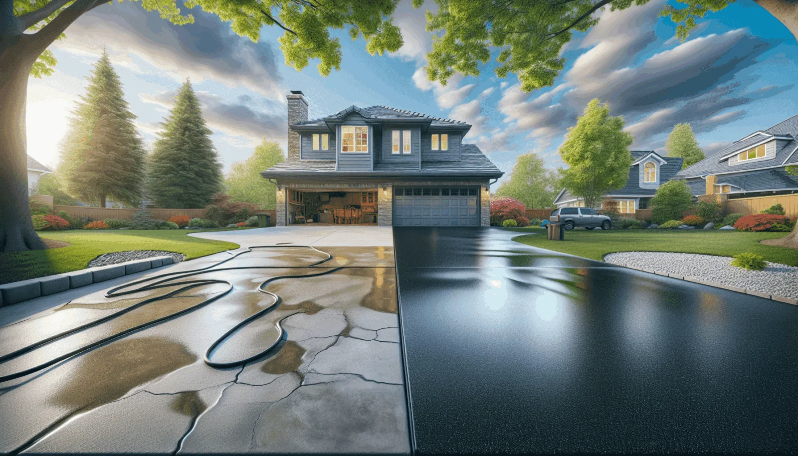 Revamp Your Home’s Curb Appeal with Epoxy Driveway Coatings illustration