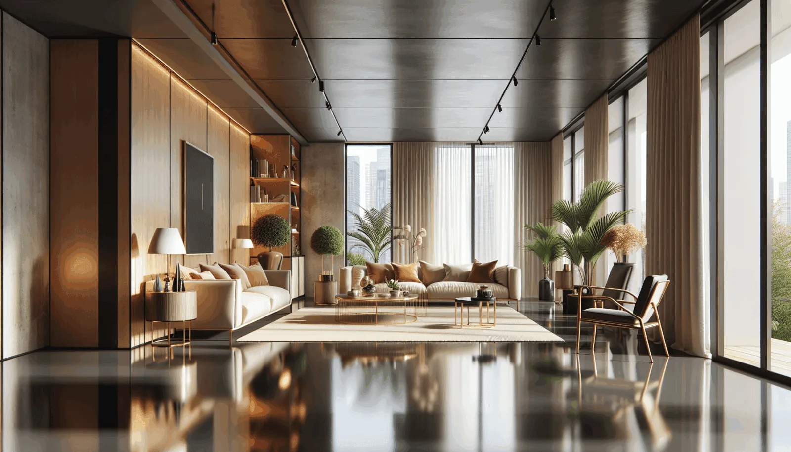 Stylish Living Rooms: The Benefits of Epoxy Floor Coating illustration