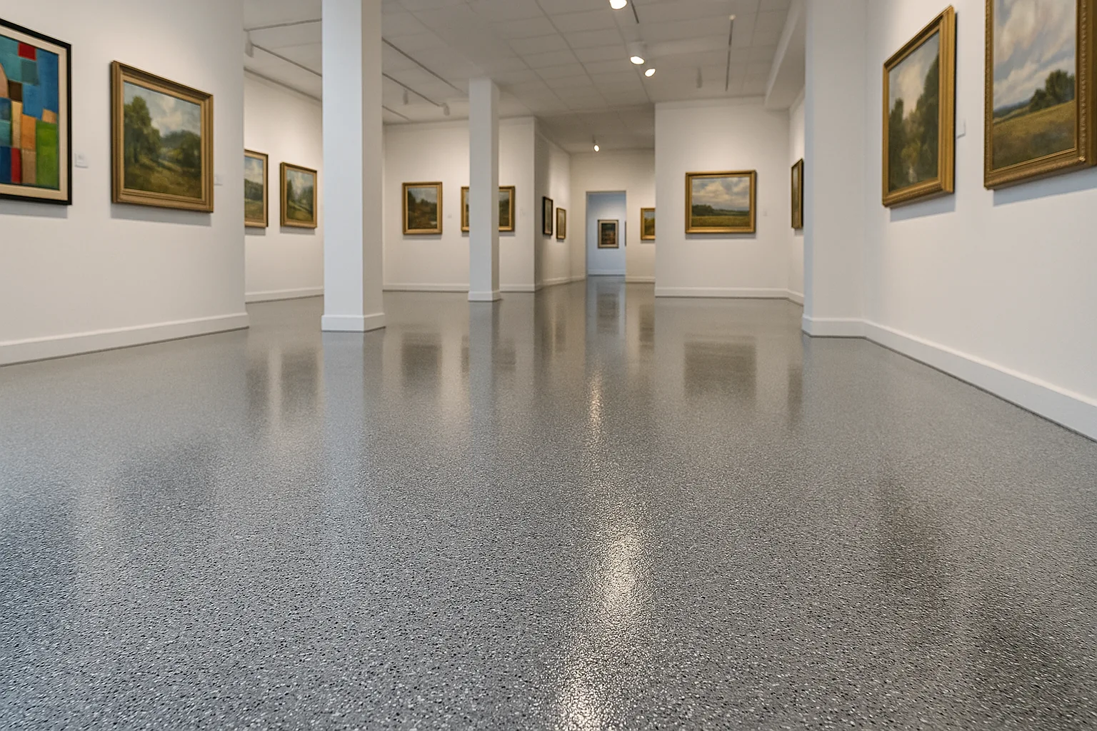 Transform Your Gallery with Durable Epoxy Flooring illustration