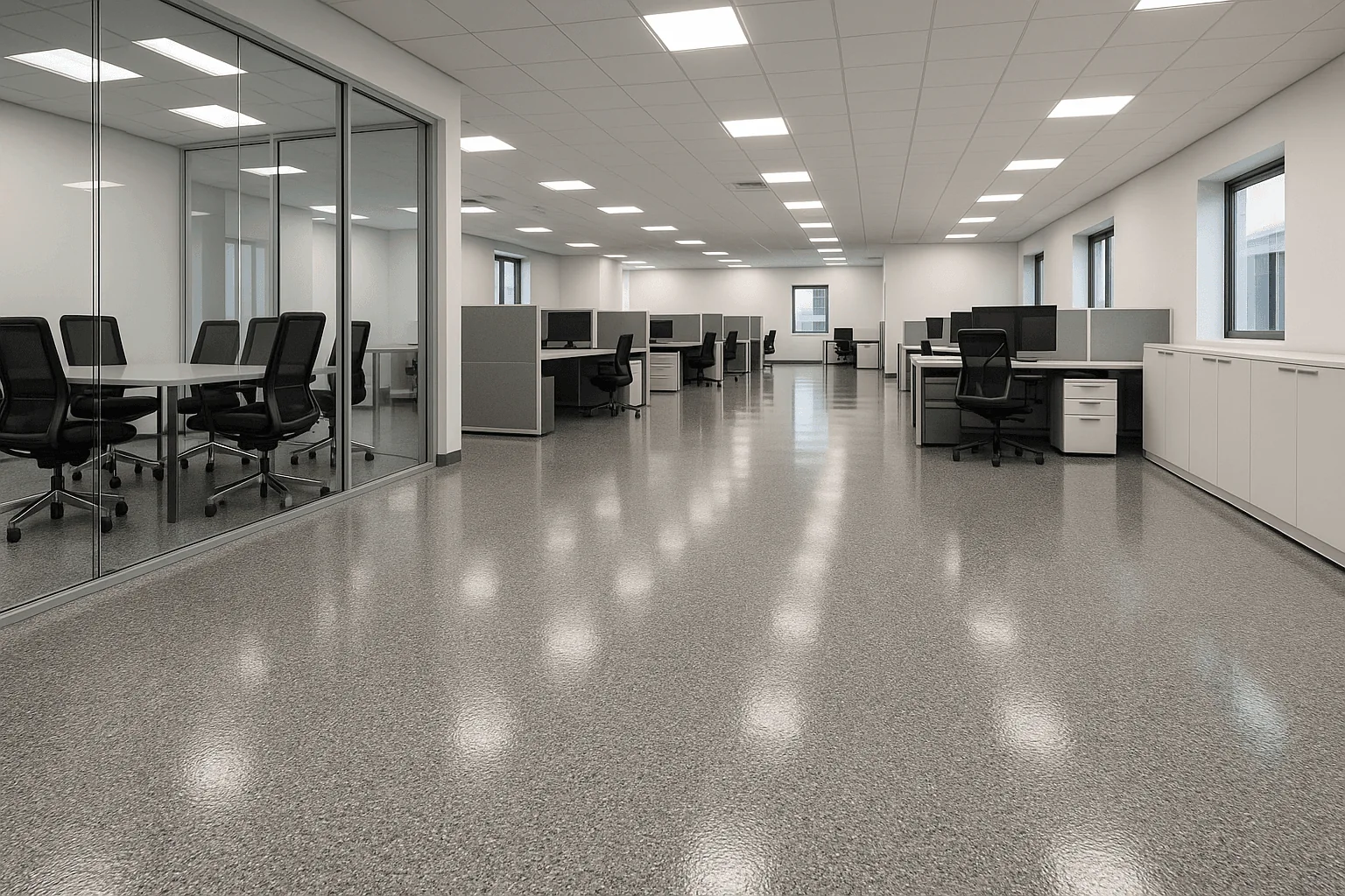 Transform Your Office with Durable Epoxy Flooring illustration