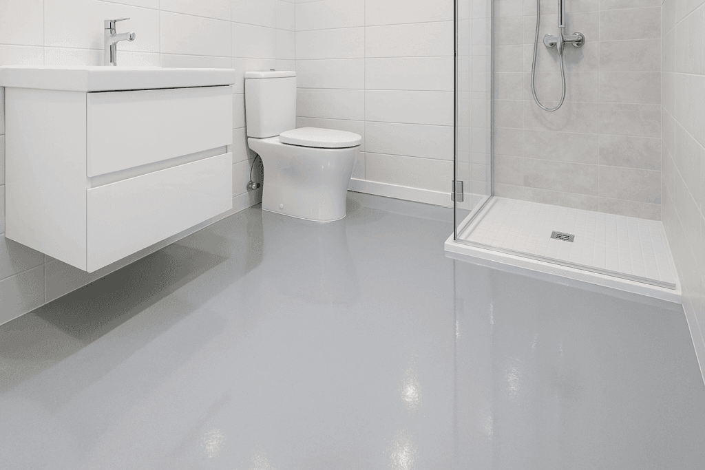 Read more about the article "Transforming Bathrooms: The Benefits of Epoxy Floor Coating"