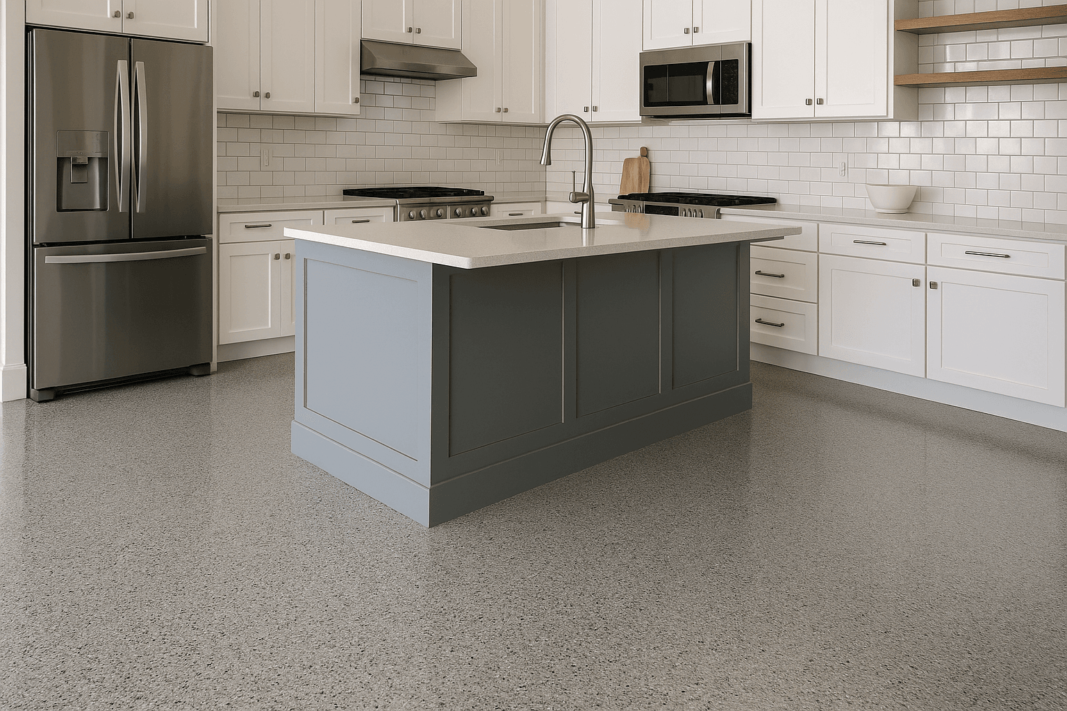 You are currently viewing "Why Epoxy Floor Coating is the Best Choice for Kitchens"