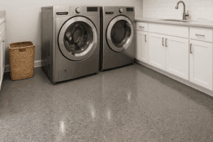 Read more about the article "Transform Your Laundry Room with Epoxy Floor Coating"