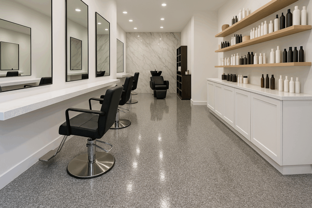 Read more about the article Enhance Salon Aesthetics with Epoxy Flooring