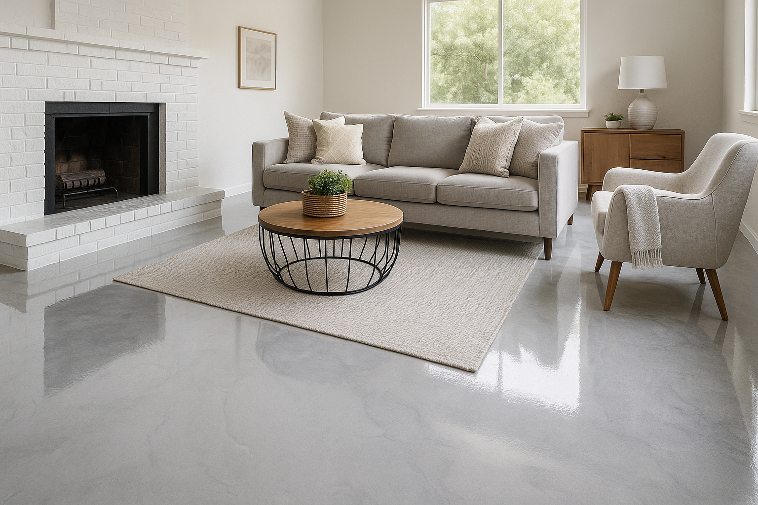 You are currently viewing Living Room Makeover: Why Choose Epoxy Floors?