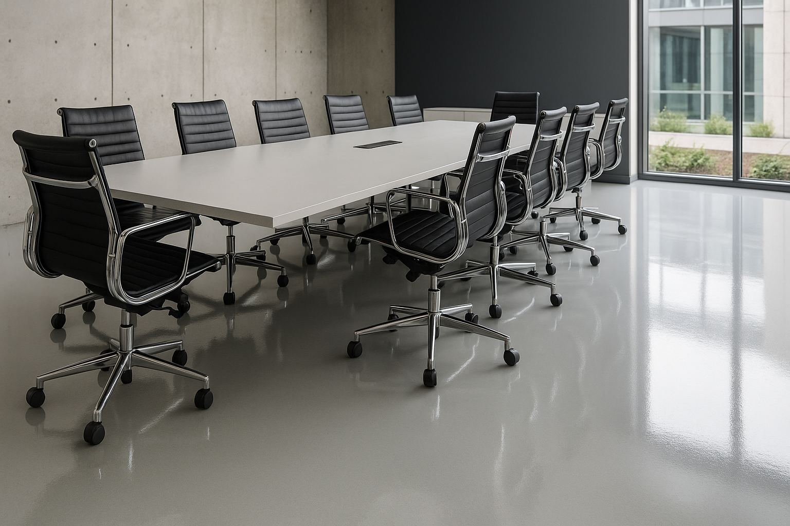 You are currently viewing How Epoxy Flooring Enhances Conference Room Aesthetics